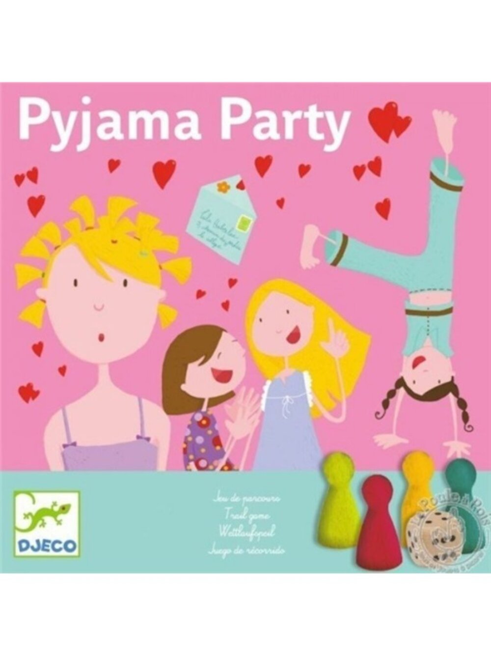 Djeco Social Game Pyjama Party -Girl's sleepover Board Game Age 7-13 New Sealed